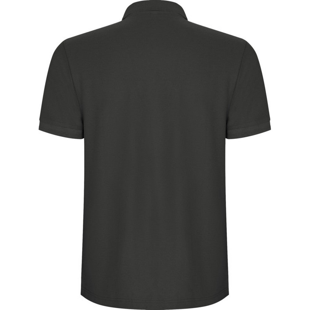 Dark Lead - Back - Roly Mens Pegaso Premium Short-Sleeved Polo Shirt