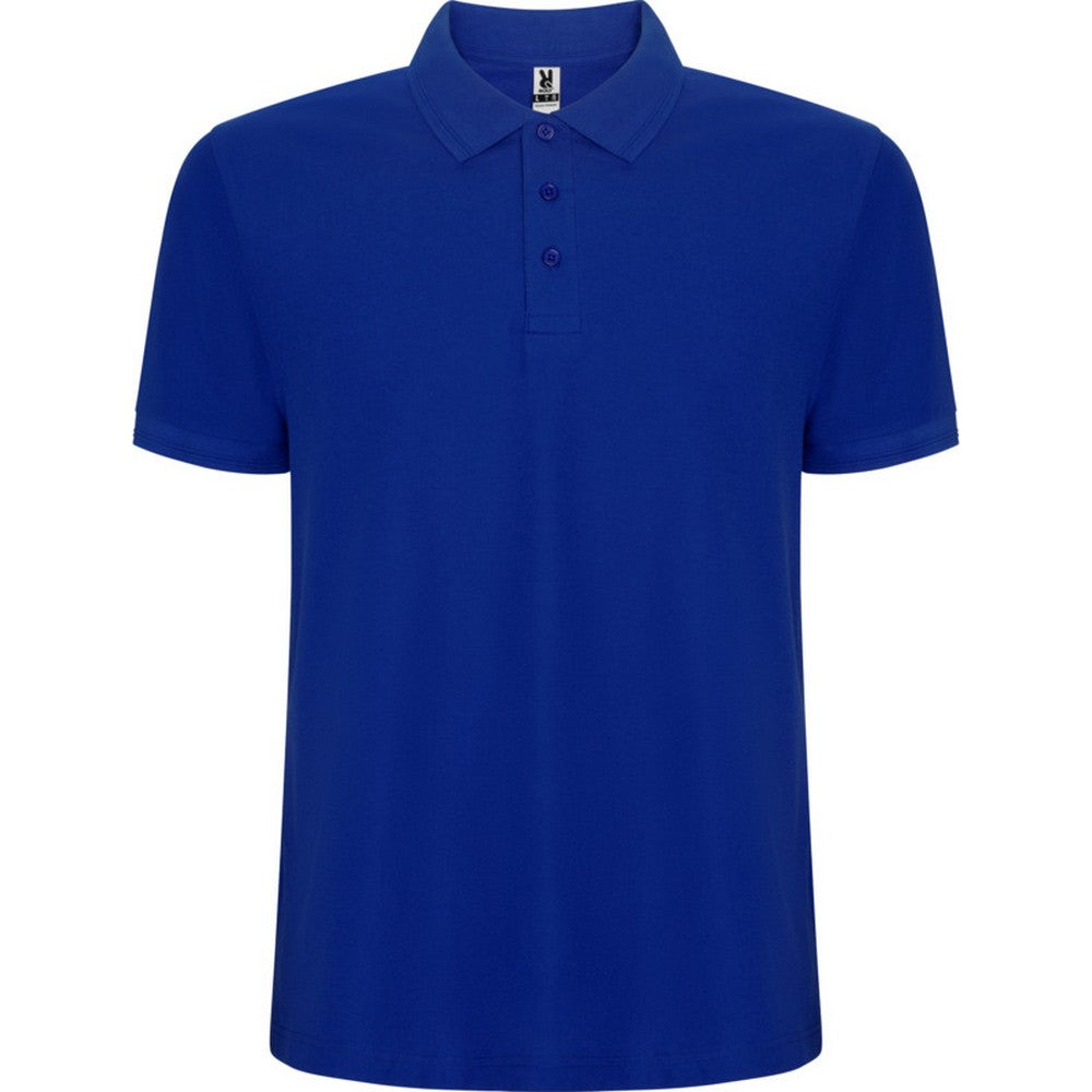 Blue - Front - Roly Mens Pegaso Premium Short-Sleeved Polo Shirt