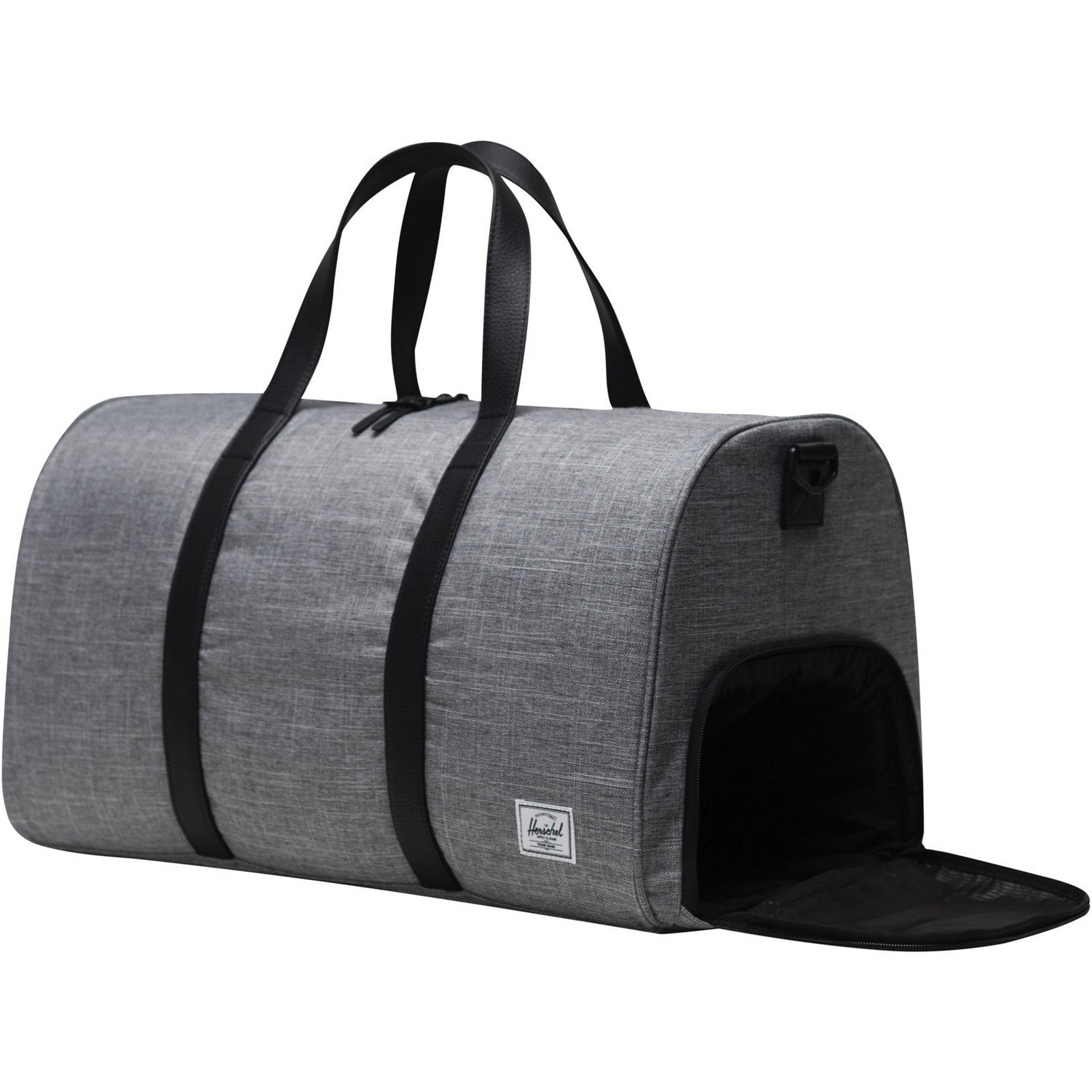 Heather Grey - Side - Herschel Novel Recycled Duffle Bag