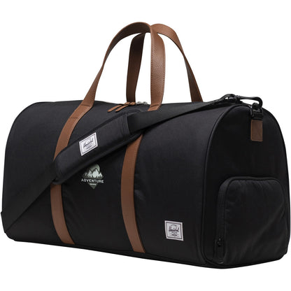 Solid Black - Front - Herschel Novel Recycled Duffle Bag
