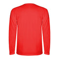 Red - Back - Roly Mens Montecarlo Long-Sleeved Sports T-Shirt