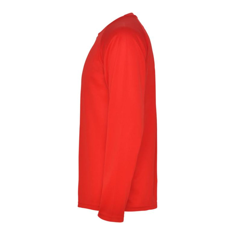 Red - Lifestyle - Roly Mens Montecarlo Long-Sleeved Sports T-Shirt