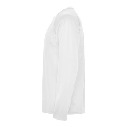 White - Lifestyle - Roly Mens Montecarlo Long-Sleeved Sports T-Shirt