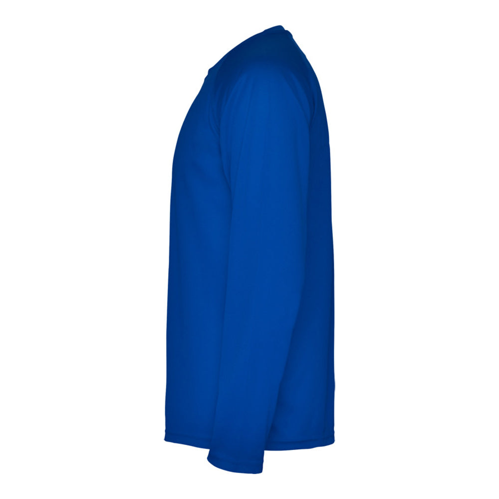 Blue - Lifestyle - Roly Mens Montecarlo Long-Sleeved Sports T-Shirt
