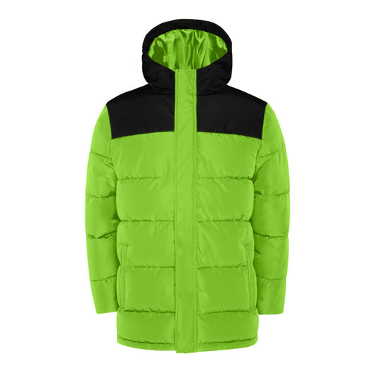 Lime-Solid Black - Front - Roly Unisex Adult Tallin Insulated Jacket