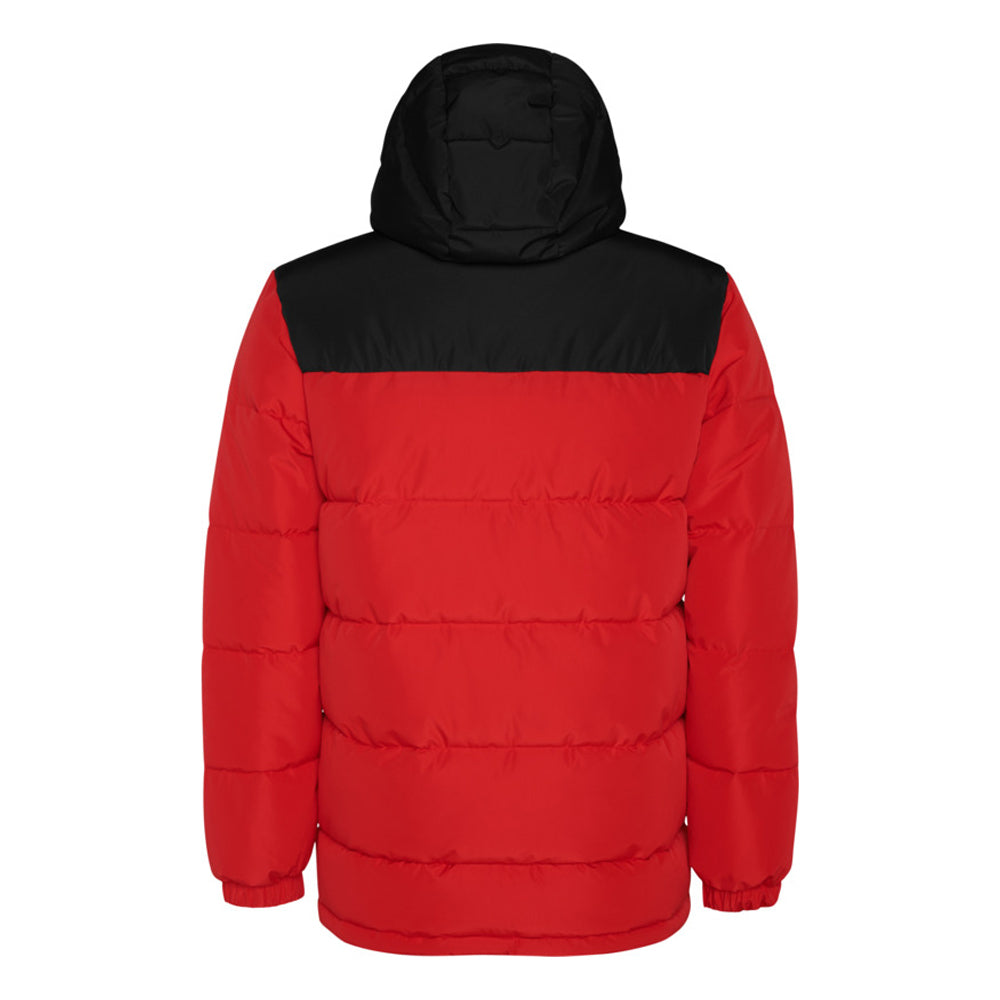 Red-Solid Black - Back - Roly Unisex Adult Tallin Insulated Jacket