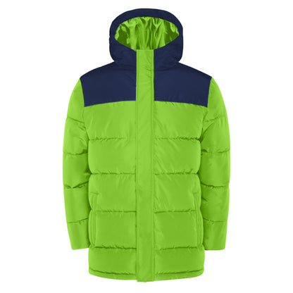 Lime-Navy Blue - Front - Roly Unisex Adult Tallin Insulated Jacket