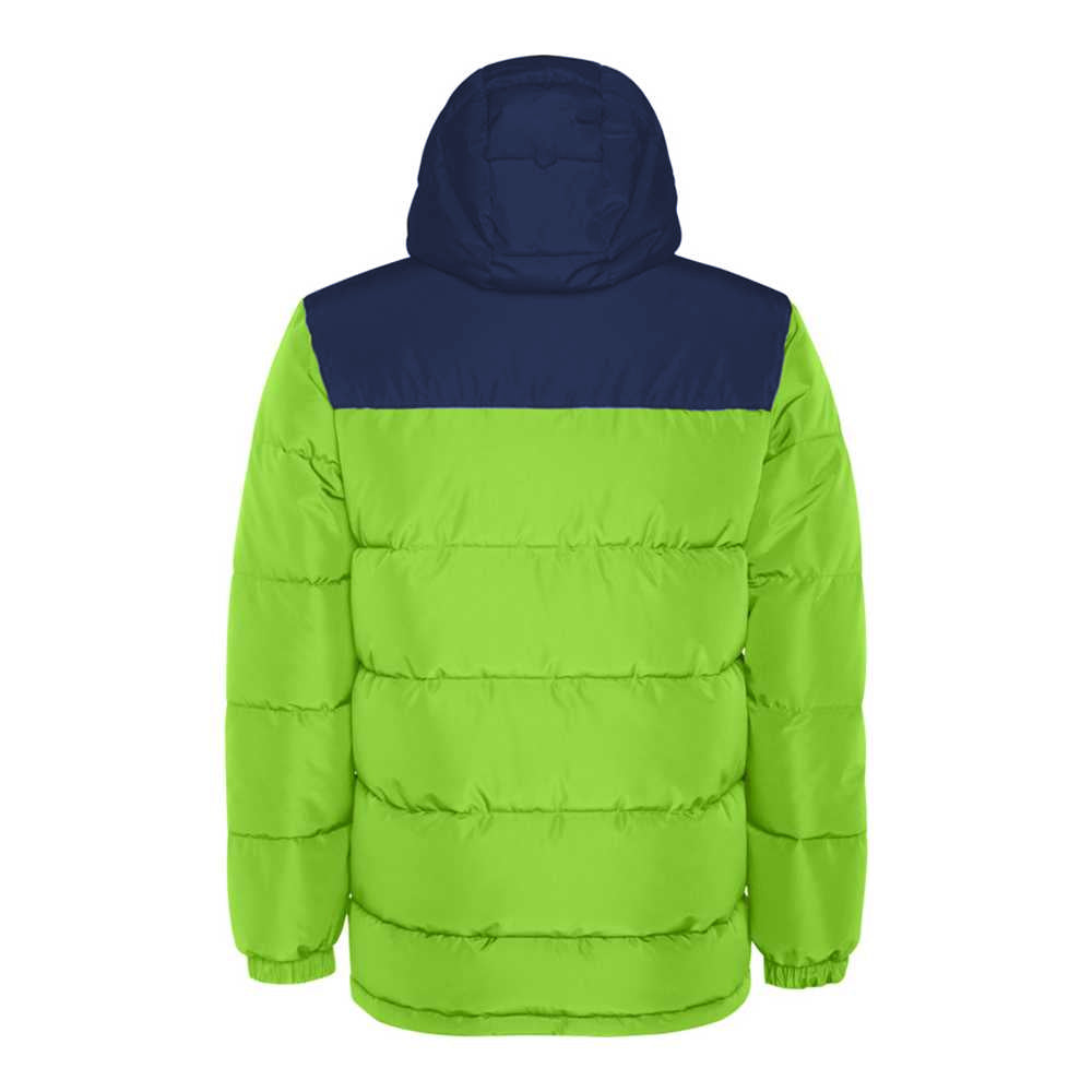 Lime-Navy Blue - Back - Roly Unisex Adult Tallin Insulated Jacket