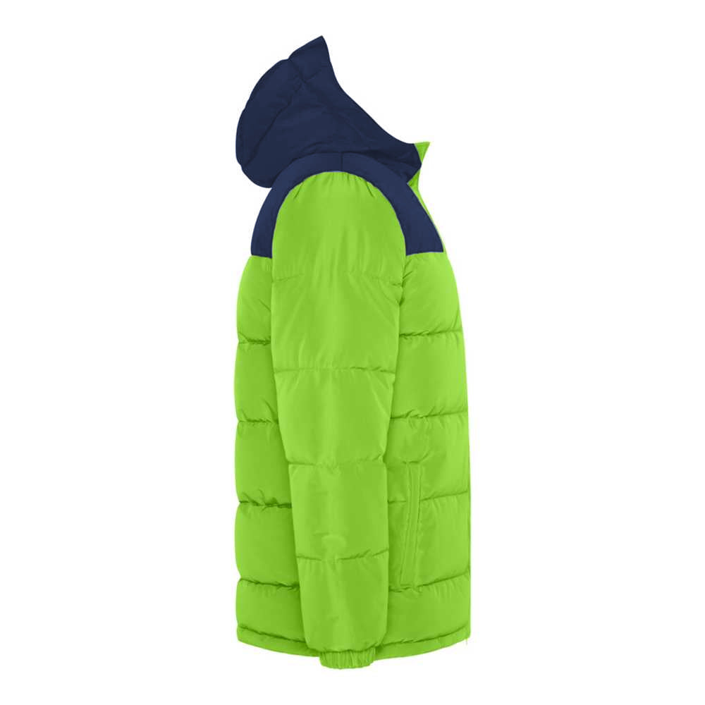 Lime-Navy Blue - Lifestyle - Roly Unisex Adult Tallin Insulated Jacket