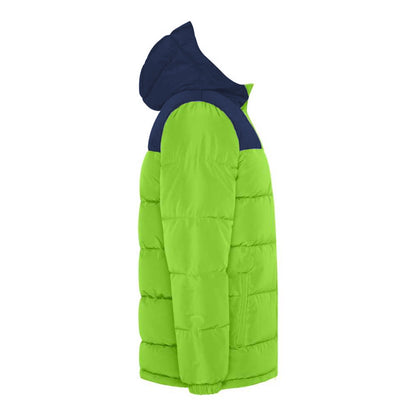 Lime-Navy Blue - Lifestyle - Roly Unisex Adult Tallin Insulated Jacket