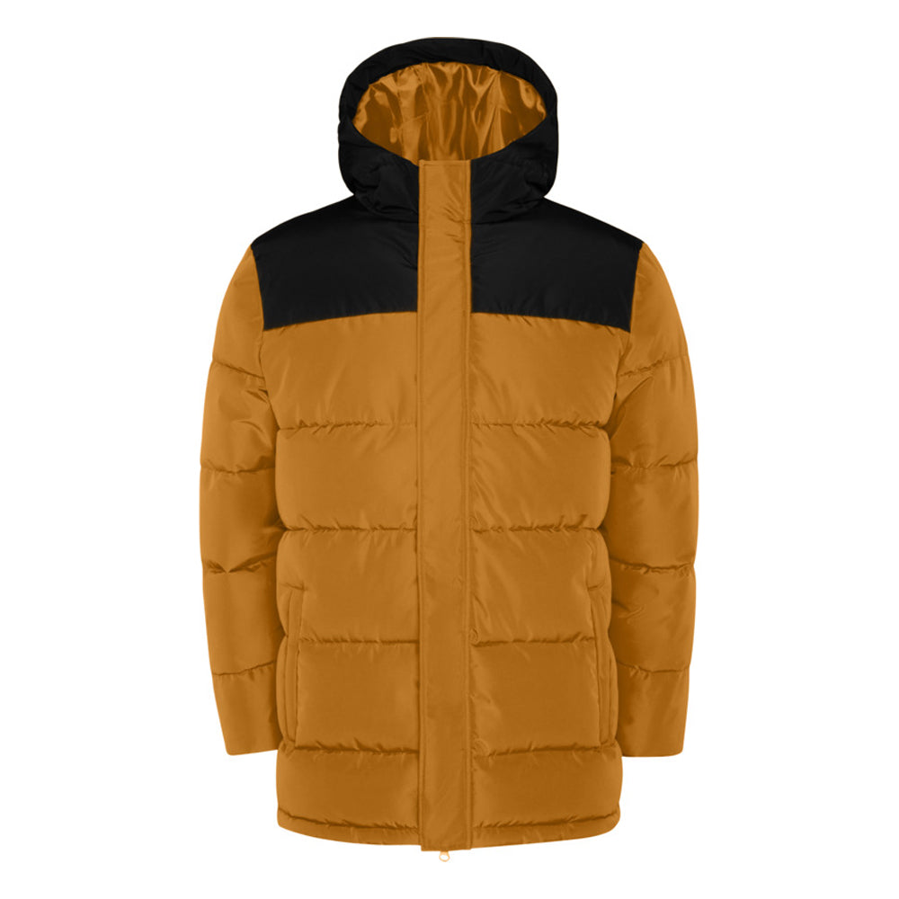 Curry Yellow-Solid Black - Front - Roly Unisex Adult Tallin Insulated Jacket