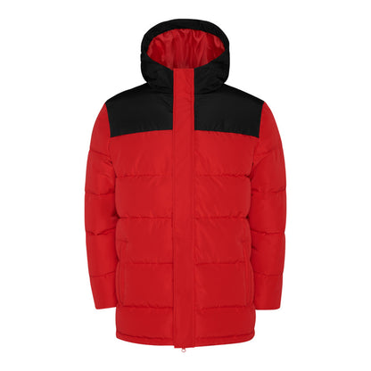 Red-Solid Black - Front - Roly Childrens-Kids Tallin Insulated Jacket