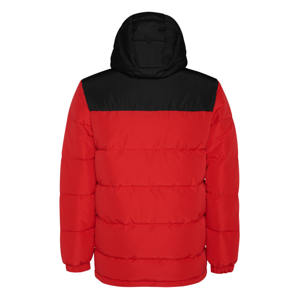 Red-Solid Black - Back - Roly Childrens-Kids Tallin Insulated Jacket