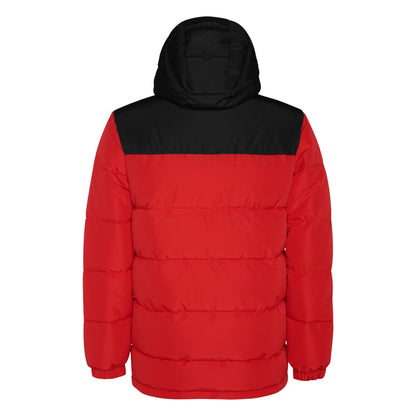 Red-Solid Black - Back - Roly Childrens-Kids Tallin Insulated Jacket