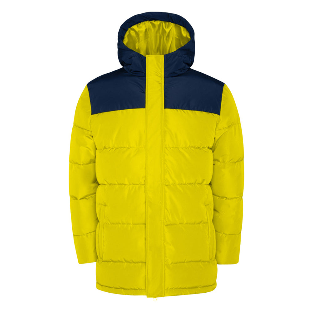 Yellow-Navy Blue - Front - Roly Childrens-Kids Tallin Insulated Jacket