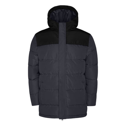Ebony-Solid Black - Front - Roly Childrens-Kids Tallin Insulated Jacket