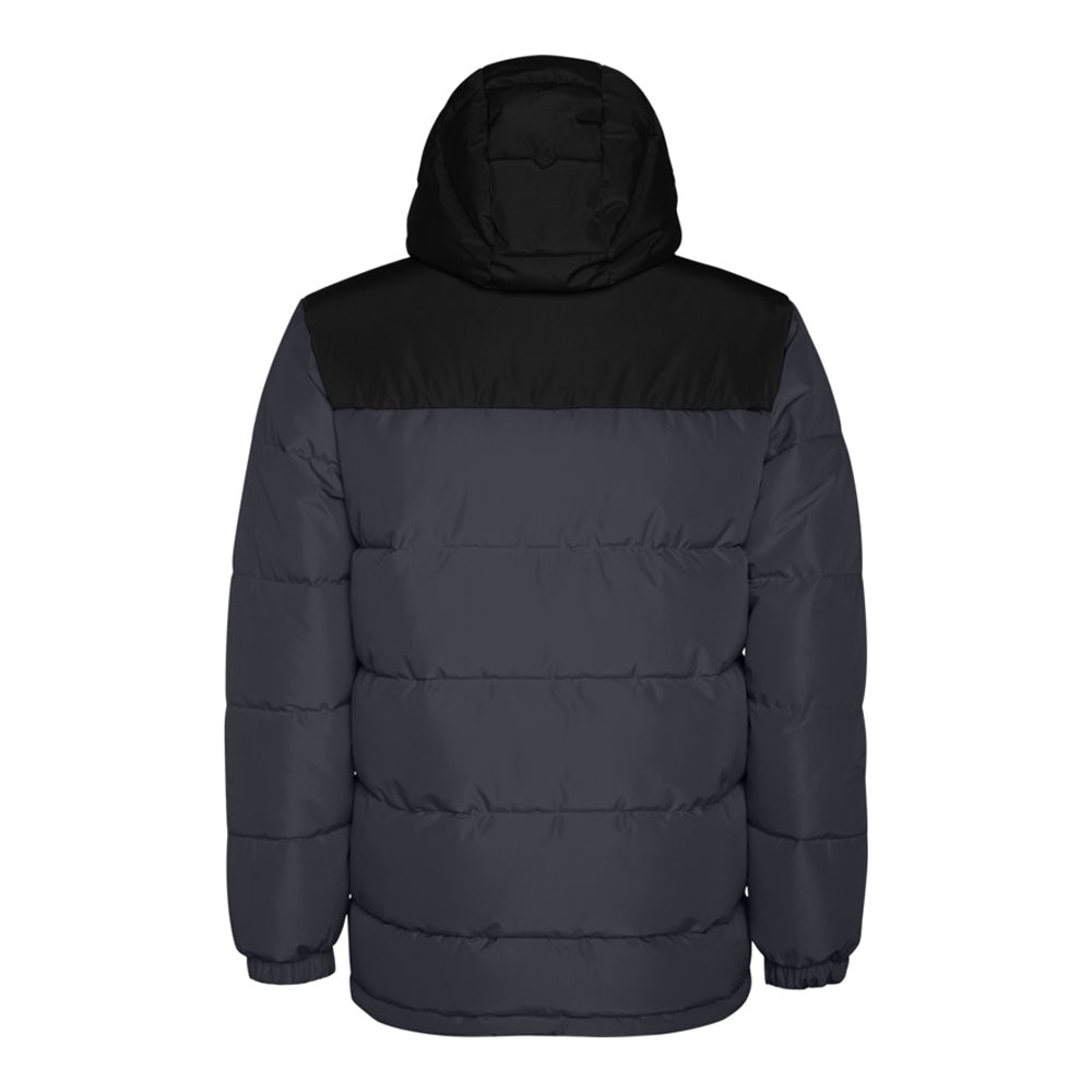 Ebony-Solid Black - Back - Roly Childrens-Kids Tallin Insulated Jacket