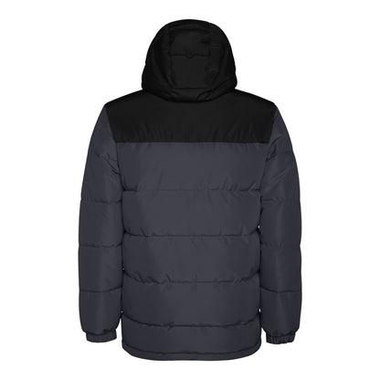 Ebony-Solid Black - Back - Roly Childrens-Kids Tallin Insulated Jacket