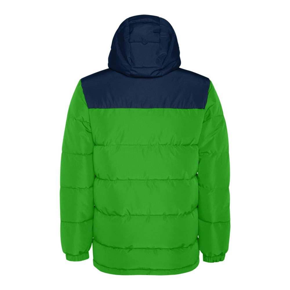 Fern Green-Navy Blue - Back - Roly Childrens-Kids Tallin Insulated Jacket