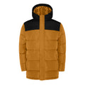 Curry Yellow-Solid Black - Front - Roly Childrens-Kids Tallin Insulated Jacket