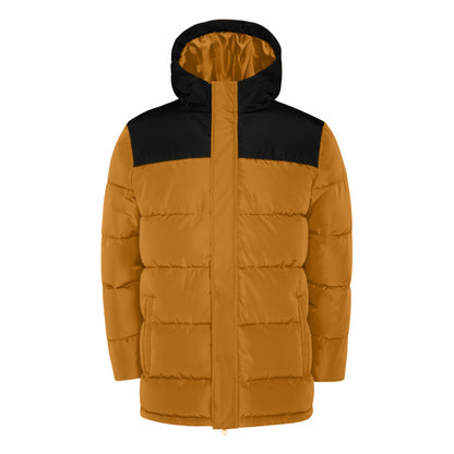 Curry Yellow-Solid Black - Front - Roly Childrens-Kids Tallin Insulated Jacket