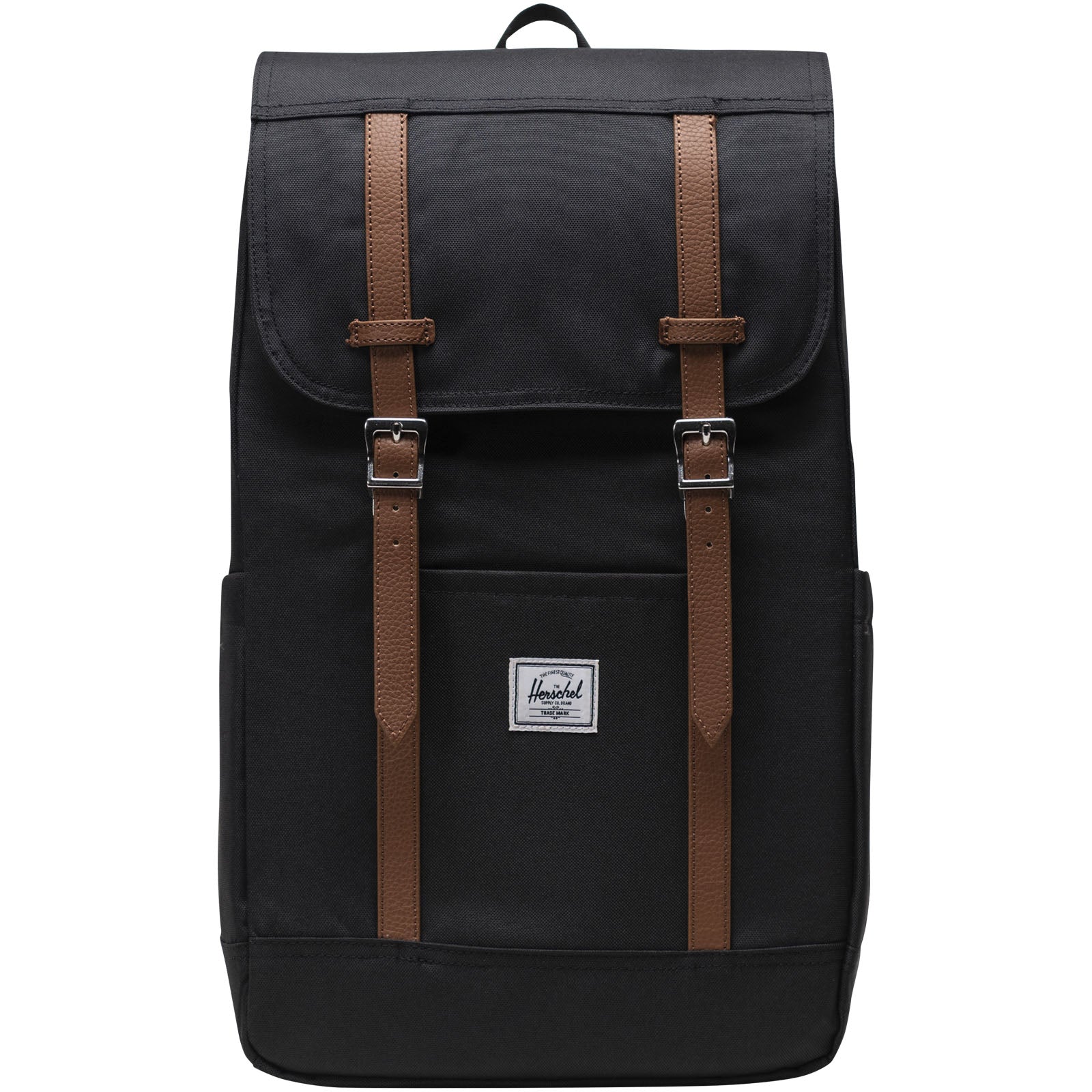 Solid Black - Side - Herschel Recycled 23L Laptop Backpack