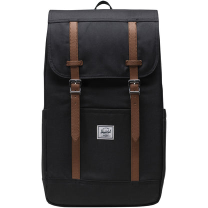 Solid Black - Side - Herschel Recycled 23L Laptop Backpack