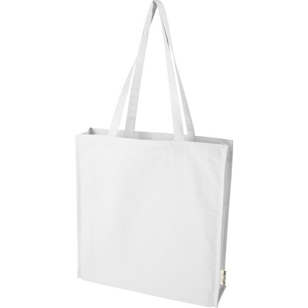 White - Front - Recycled Gusseted 14L Tote Bag