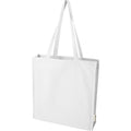 White - Front - Recycled Gusseted 14L Tote Bag