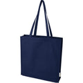 Navy - Front - Recycled Gusseted 14L Tote Bag