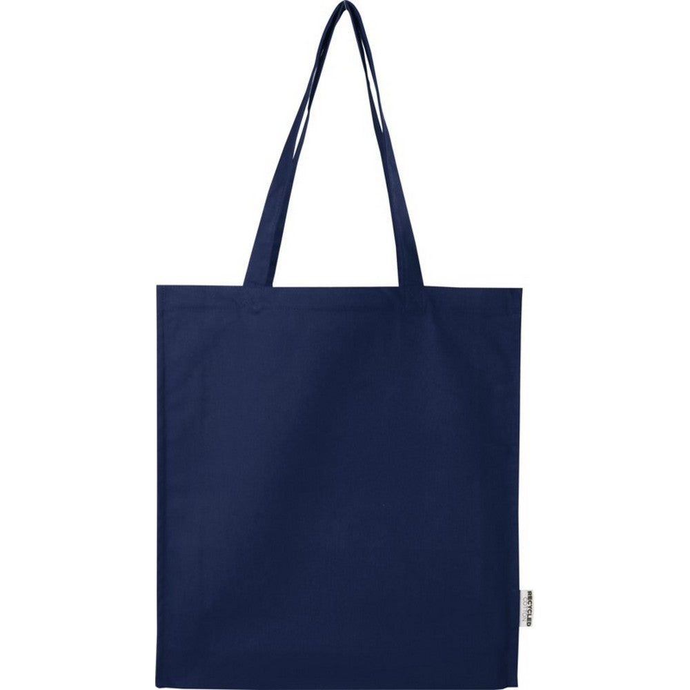 Navy - Back - Recycled Gusseted 14L Tote Bag