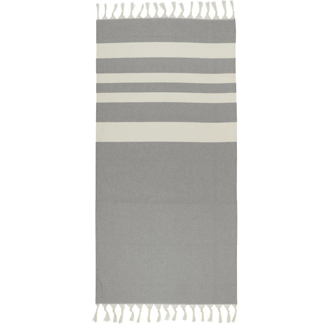 Solid Black - Back - Anders Hammam Towel
