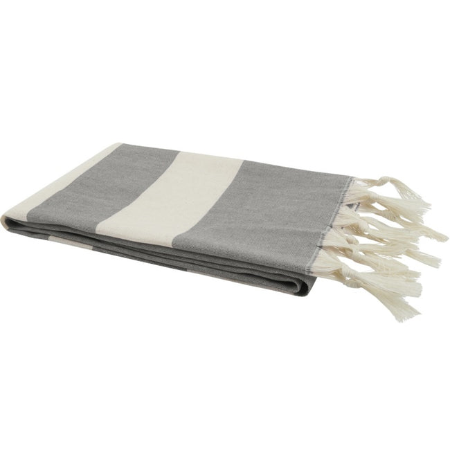 Solid Black - Side - Anders Hammam Towel