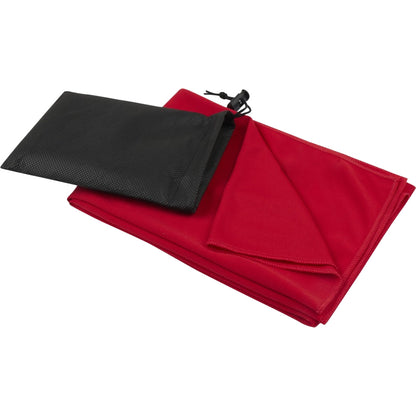 Red - Back - Lucas RPET Sports Towel