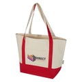 Red-Natural - Side - Sam Recycled Cotton 15L Tote Bag