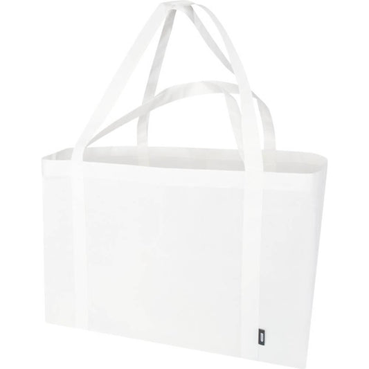 White - Front - Jumbo Non-Woven Recycled 65L Tote Bag