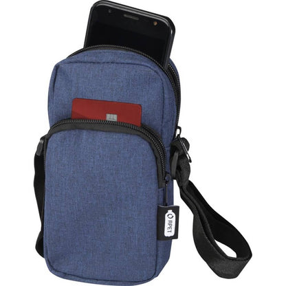 Heather Navy - Side - Ross Recycled Phone Pouch