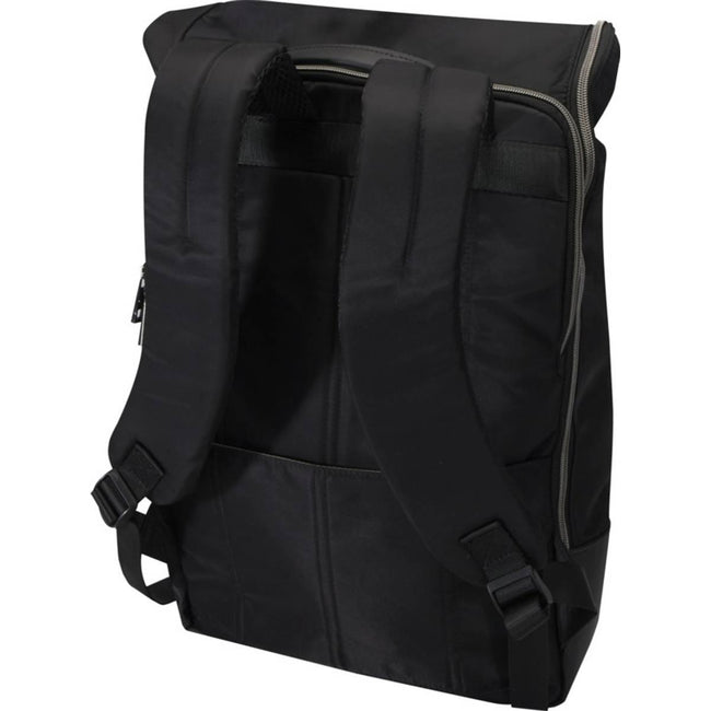 Solid Black - Back - Rhine Roll Top Recycled 18L Backpack