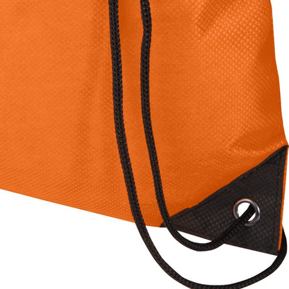 Orange - Side - Evergreen Recycled 5L Plain Drawstring Bag