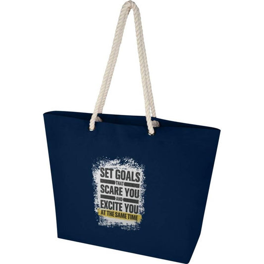 Navy - Front - Florida Recycled Beach 18L Tote Bag