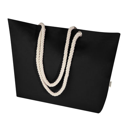 Solid Black - Side - Florida Recycled Beach 18L Tote Bag
