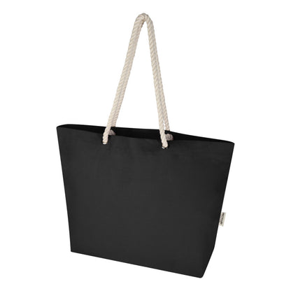 Solid Black - Lifestyle - Florida Recycled Beach 18L Tote Bag
