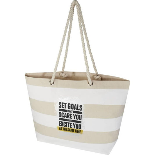 White - Front - Florida Recycled Beach 18L Tote Bag