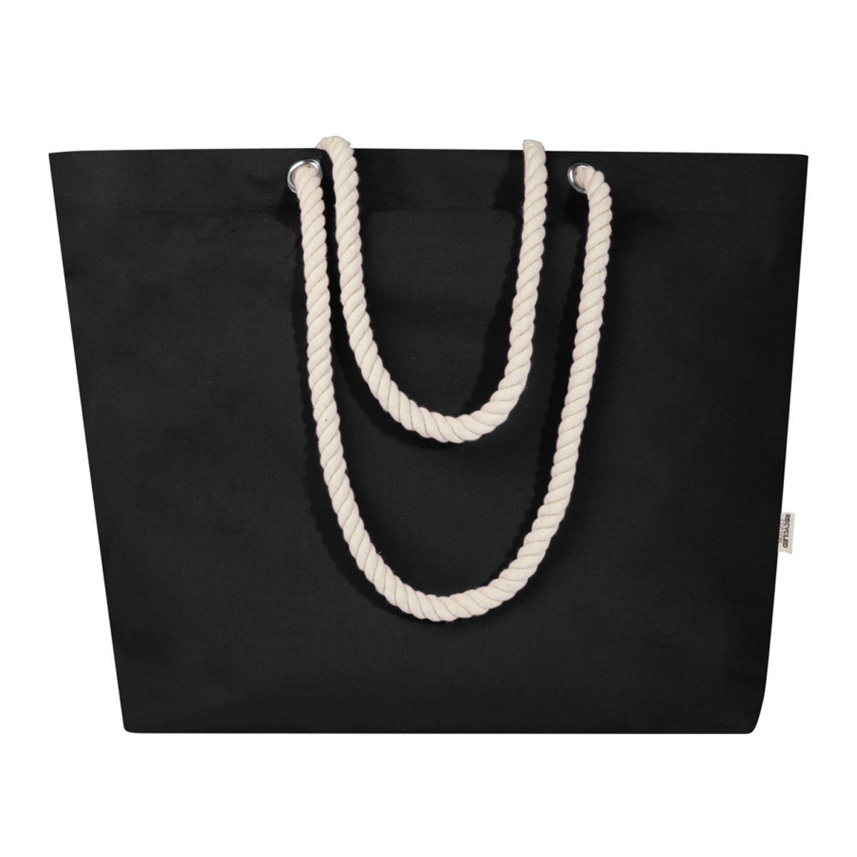 Solid Black - Front - Florida Recycled Beach 18L Tote Bag
