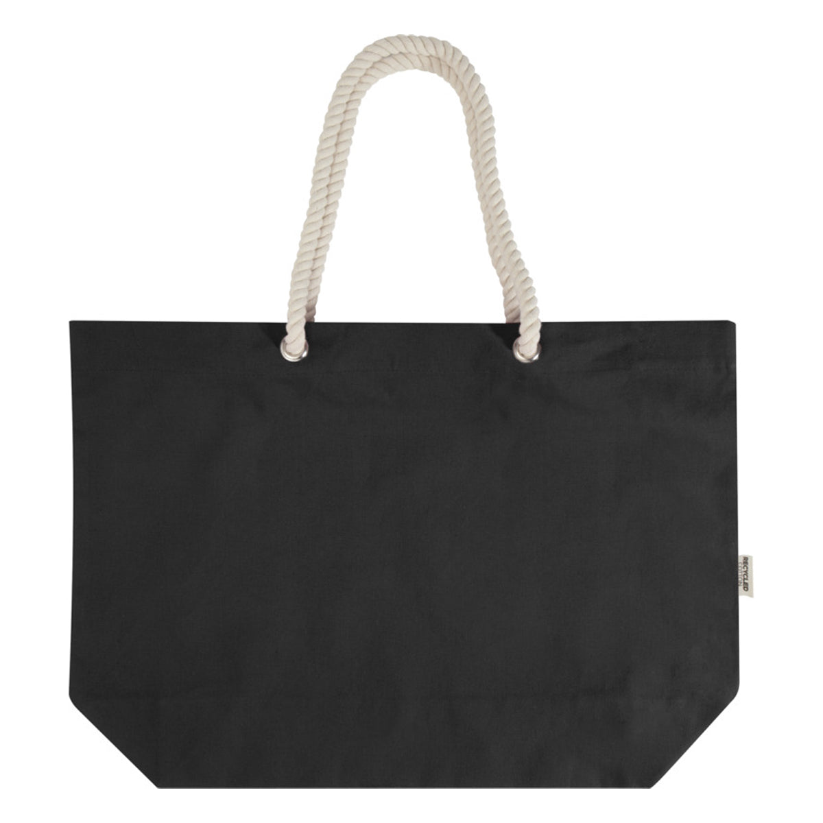 Solid Black - Back - Florida Recycled Beach 18L Tote Bag
