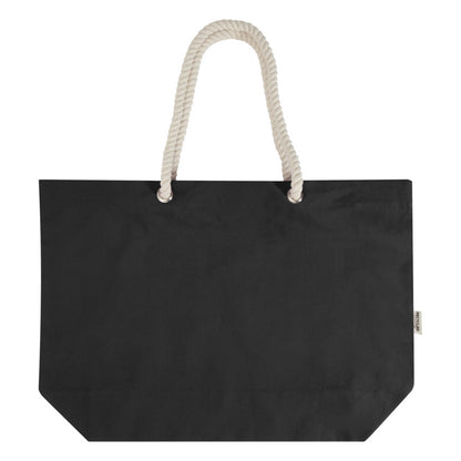 Solid Black - Back - Florida Recycled Beach 18L Tote Bag