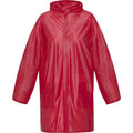 Red - Front - Unisex Adult Ada Raincoat