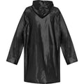 Solid Black - Back - Unisex Adult Ada Raincoat