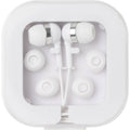 White - Side - Dofida Recycled ABS Plastic Wired Earphones