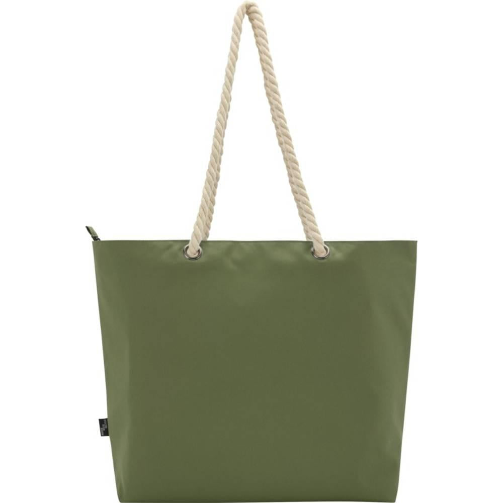 Olive - Back - Panama Recycled Beach 23L Cooler Tote Bag